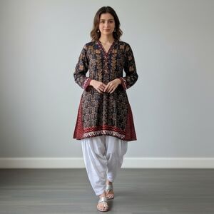 Zeen Women's Pakistani Kurti, Long Sleeve - Size 12